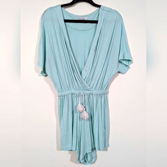 Toby Heart Ginger baby blue short-sleeve Romper S:Large - Picture 1 of 7